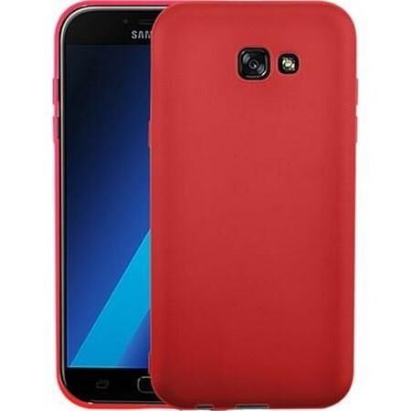 Galaxy A5 2017 ile Uyumlu Silikon Kılıf Kırmızı