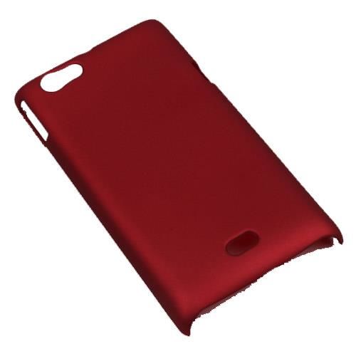 Xperia Miro ile Uyumlu Sert Kauçuk Kılıf Kırmızı