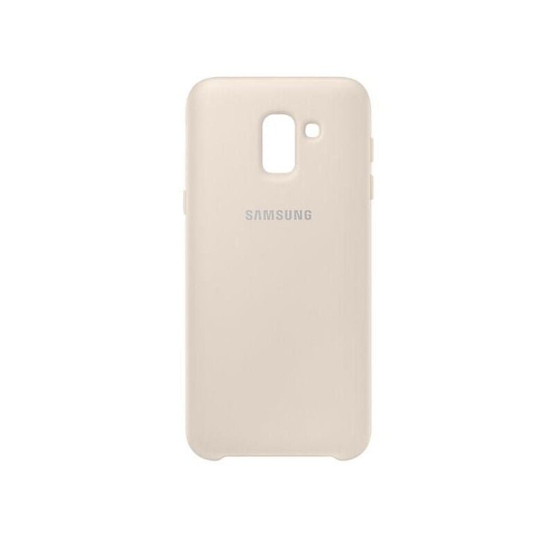Galaxy J6 2018 ile Uyumlu Dual Layer Sert Kılıf Gold