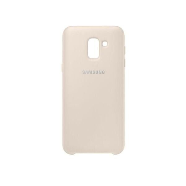 Galaxy J6 2018 ile Uyumlu Dual Layer Sert Kılıf Gold
