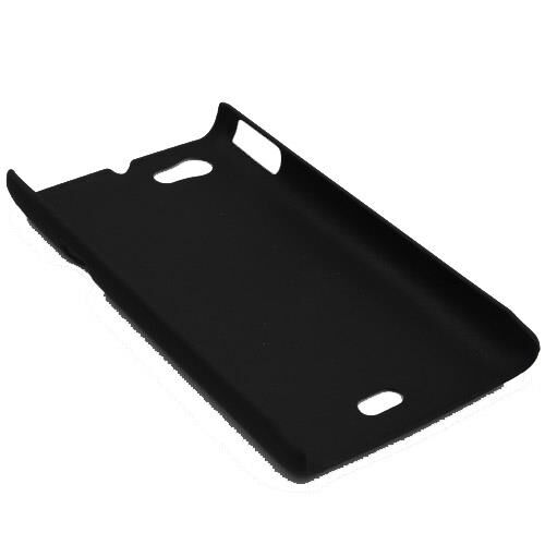 Xperia Miro ile Uyumlu Sert Kauçuk Kılıf Siyah