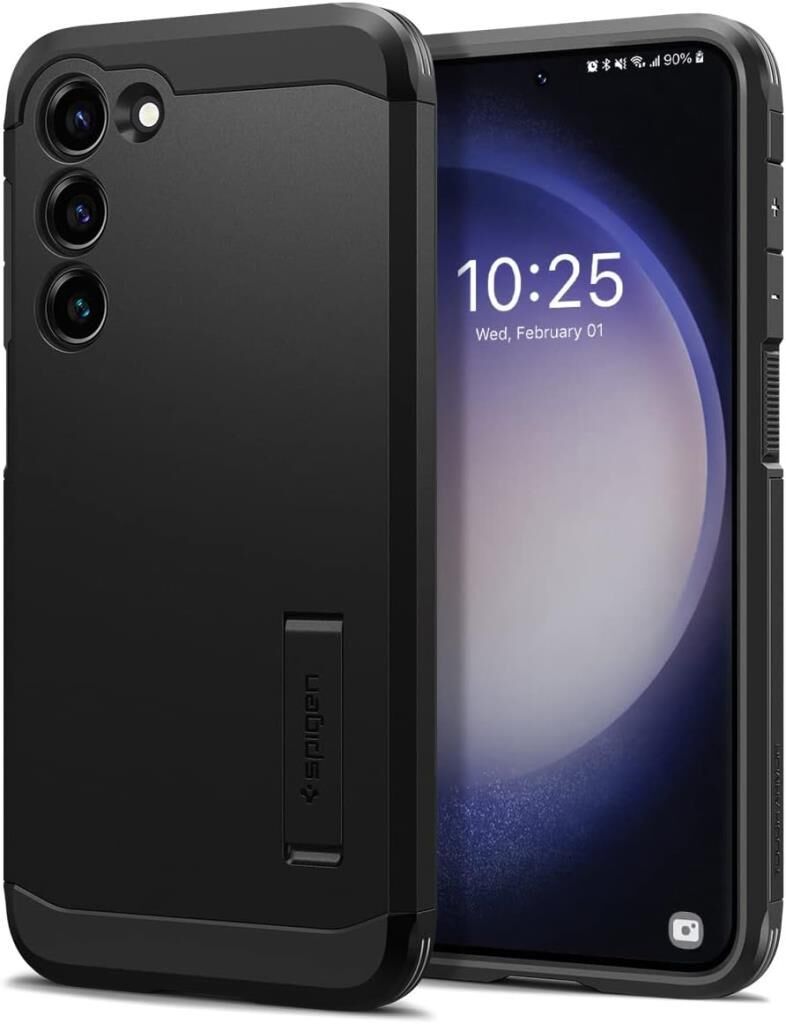 Spigen Galaxy S23 Plus ile Uyumlu Kılıf Tough Armor Black