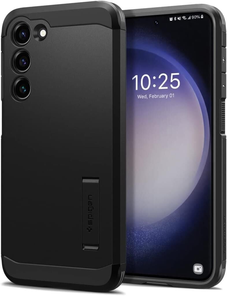 Spigen Galaxy S23 Plus ile Uyumlu Kılıf Tough Armor Black