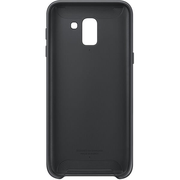 Galaxy J6 2018 ile Uyumlu Dual Layer Sert Kılıf Siyah