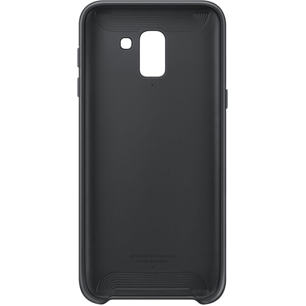 Galaxy J6 2018 ile Uyumlu Dual Layer Sert Kılıf Siyah