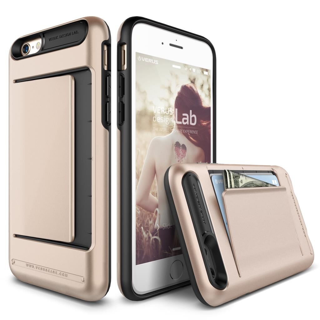 Verus iPhone 6/6S ile Uyumlu Damda Clip Series Kılıf Shine Gold