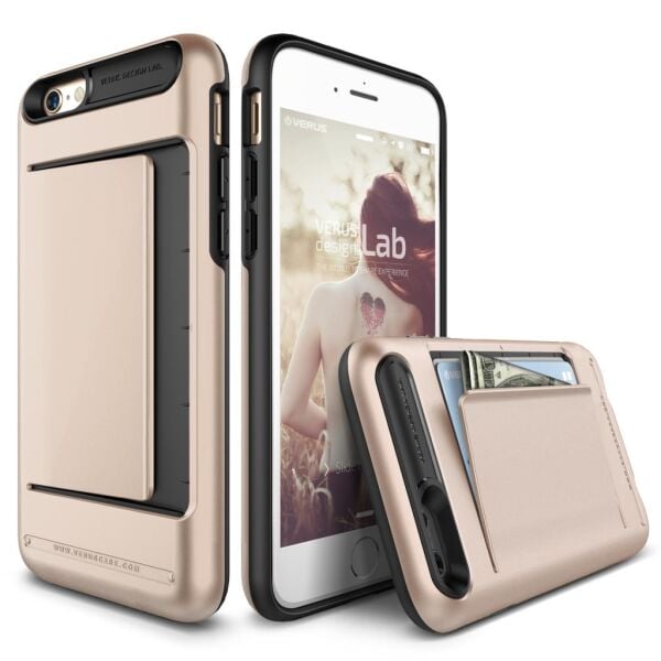 Verus iPhone 6/6S ile Uyumlu Damda Clip Series Kılıf Shine Gold
