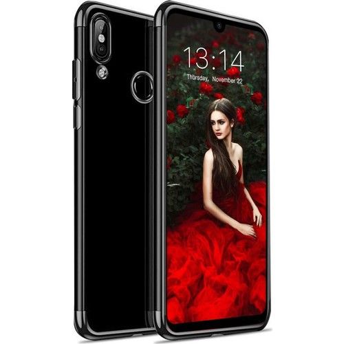 Zore Redmi Note 7 ile Uyumlu Glitter Silikon Kılıf Siyah
