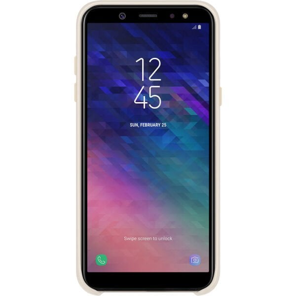 Galaxy A6 2018 ile Uyumlu Dual Layer Sert Kılıf Altın