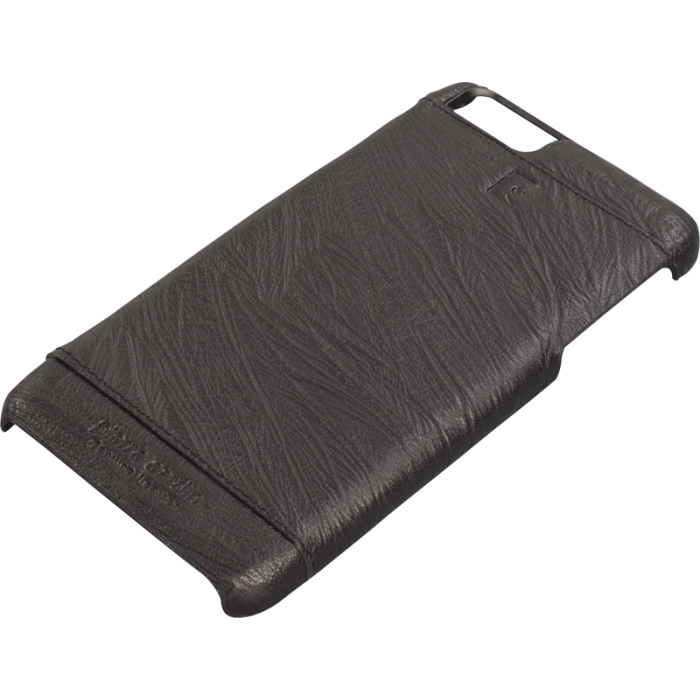 Pierre Cardin iPhone 6 ile Uyumlu Deri Arka Koruma Paneli Siyah PCL-P03