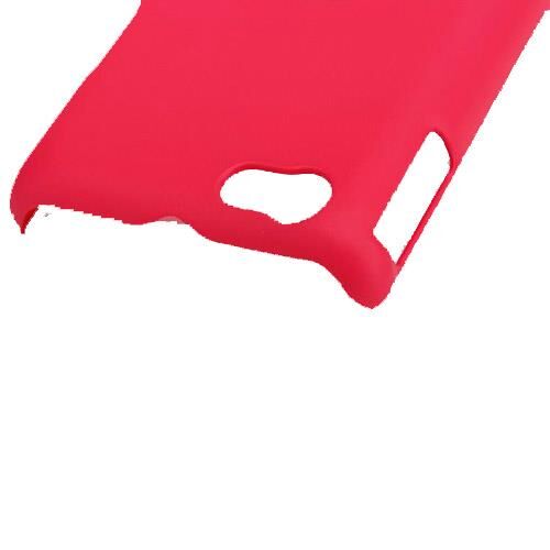 Nillkin Xperia Miro ile Uyumlu Sert Kauçuk Kılıf Kırmızı