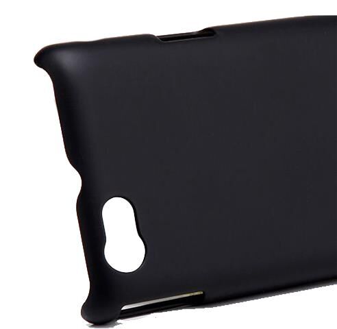 Nillkin Xperia Miro ile Uyumlu Sert Kauçuk Kılıf Siyah