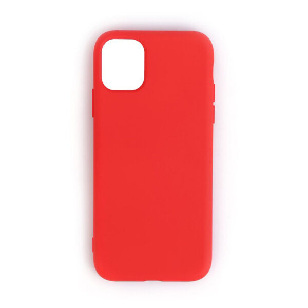 iPhone 11 Pro ile Uyumlu Cappy Silikon Kılıf Kırmızı