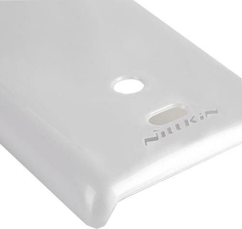 Nillkin Xperia Miro ile Uyumlu Parlak Sert Kauçuk Kılıf Beyaz