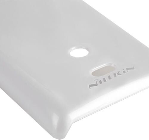 Nillkin Xperia Miro ile Uyumlu Parlak Sert Kauçuk Kılıf Beyaz
