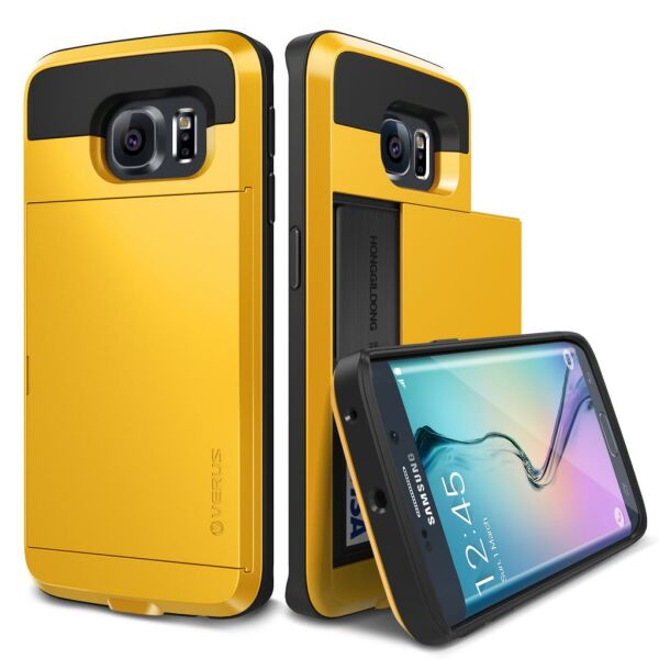Verus Galaxy S6 Edge ile Uyumlu Damda Slide Series Kılıf Special Yellow