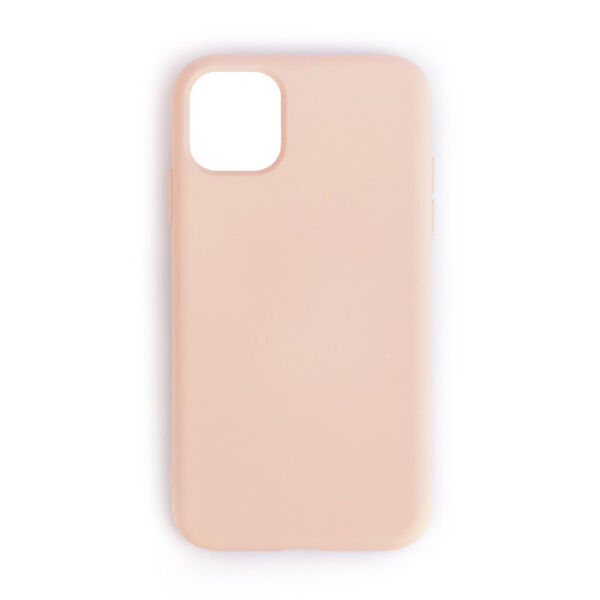 iPhone 11 Pro ile Uyumlu Cappy Silikon Kılıf Pudra