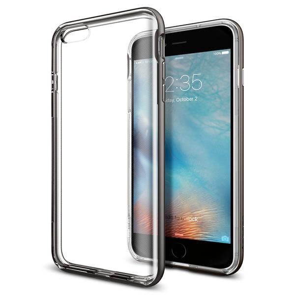 Spigen iPhone 6s Plus/6 Plus ile Uyumlu Kılıf Neo Hybrid EX Gunmetal