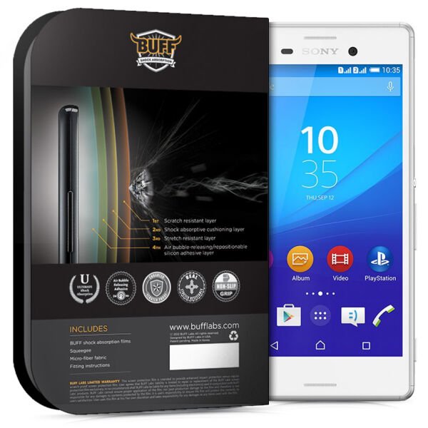 Buff Xperia M4 Aqua ile Uyumlu Darbe Emici Film