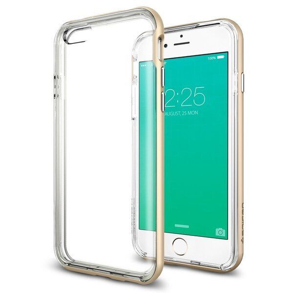 Spigen iPhone 6s Plus/6 Plus ile Uyumlu Kılıf Neo Hybrid EX Champagne Gold