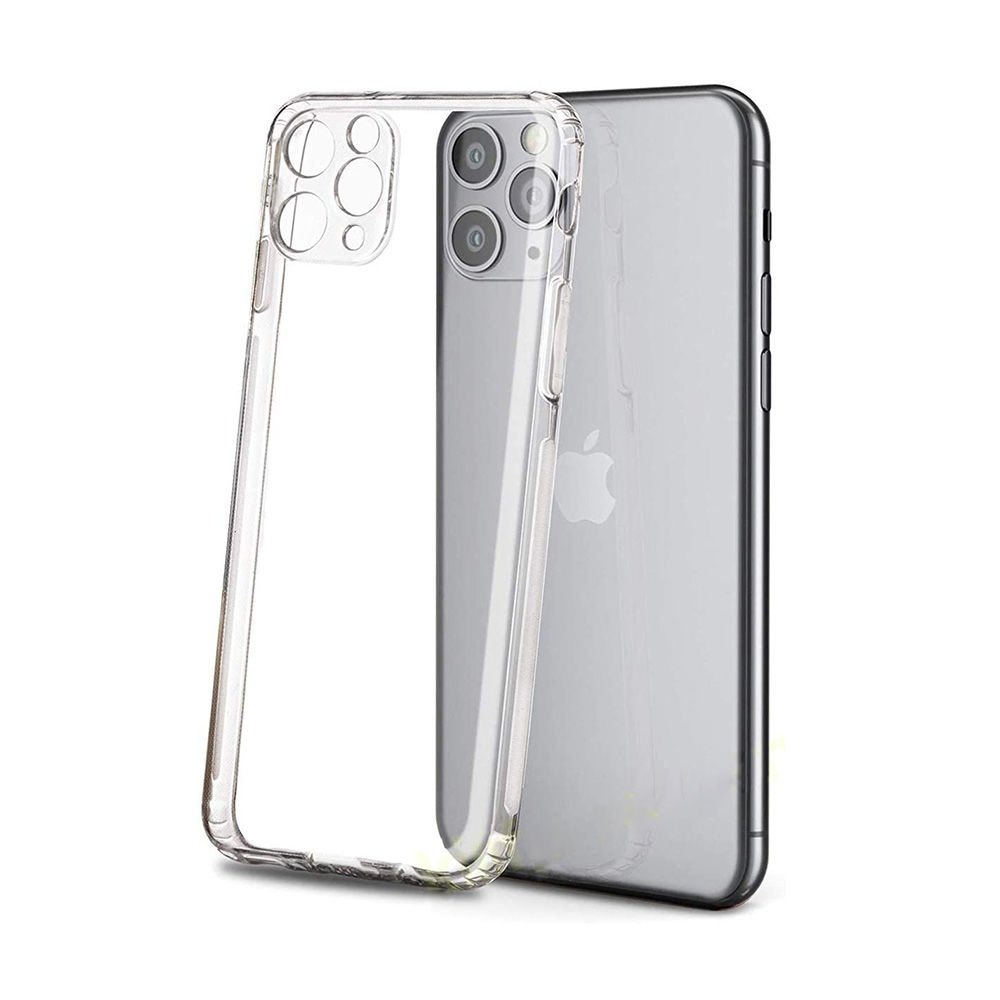 Jopus iPhone 11 Pro Max ile Uyumlu Tıpalı Kamera Korumalı Silikon Kılıf Şeffaf