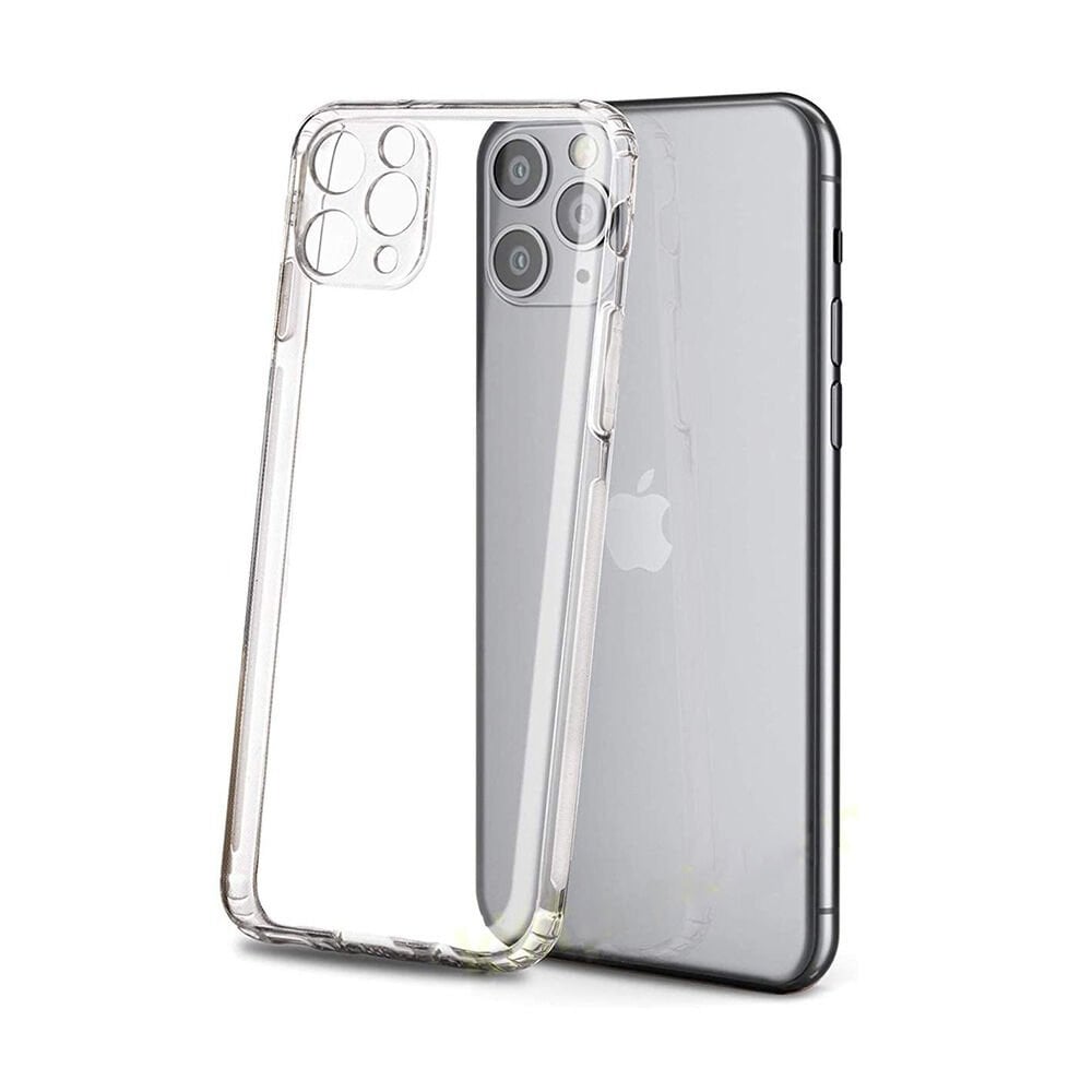 Jopus iPhone 11 Pro Max ile Uyumlu Tıpalı Kamera Korumalı Silikon Kılıf Şeffaf