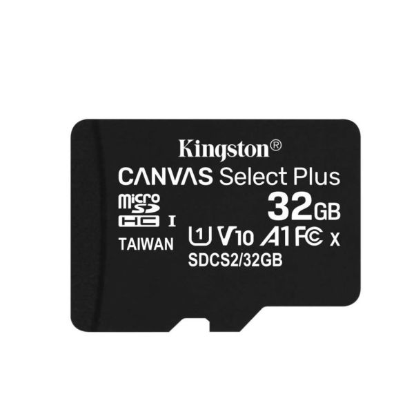 Kingston 32GB microSDHC Canvas Select Plus 100R A1 C10 Card + Adapter 32GB/SDCS2