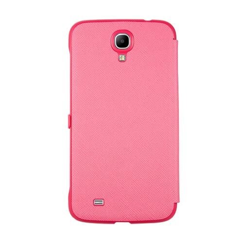 Anymode i9200 Galaxy Mega 6.3 ile Uyumlu View Case Pencereli Kılıf Pembe
