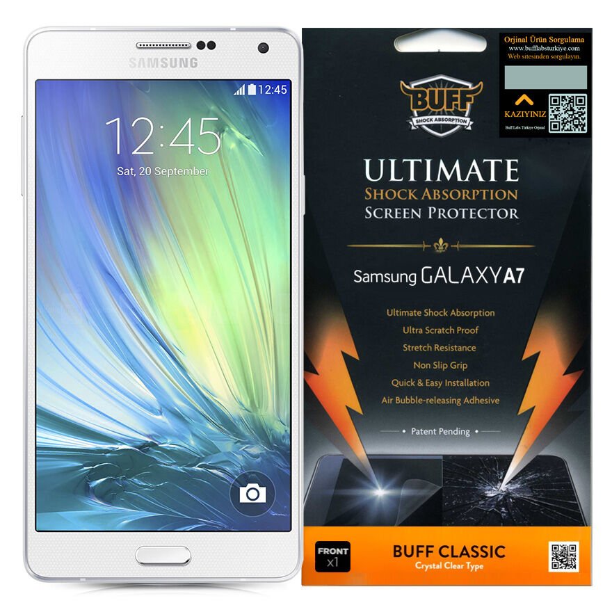 Buff Galaxy A7 ile Uyumlu Darbe Emici Ekran Koruyucu Film