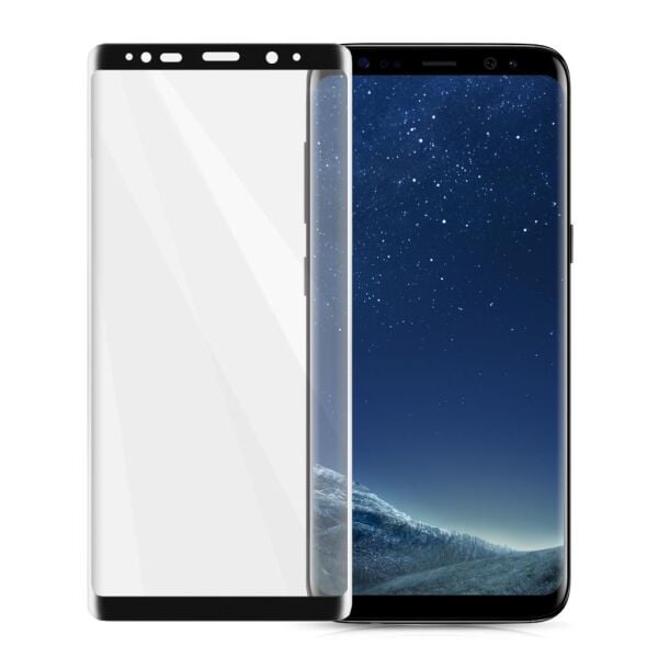 Blogy Galaxy S8 ile Uyumlu Flexi Edge 5D Ekran Koruyucu
