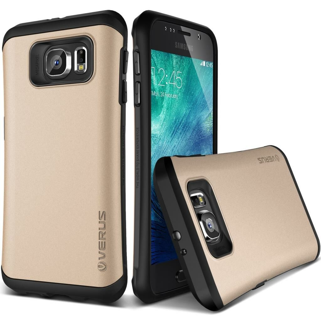 Verus Galaxy S6 ile Uyumlu Case Thor Kılıf HARD DROP Shine Gold