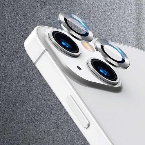 iPhone 11 ile Uyumlu Uyumlu Kamera Lens Koruyucu Gümüş