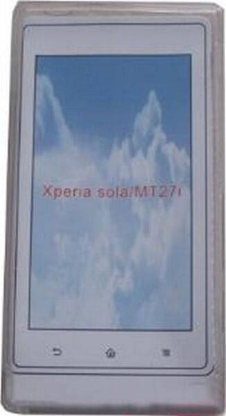 Xperia Sola ile Uyumlu Şeffaf Kılıf Beyaz Renk