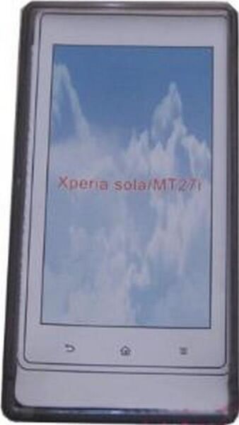 Xperia Sola ile Uyumlu Şeffaf Kılıf Siyah Renk