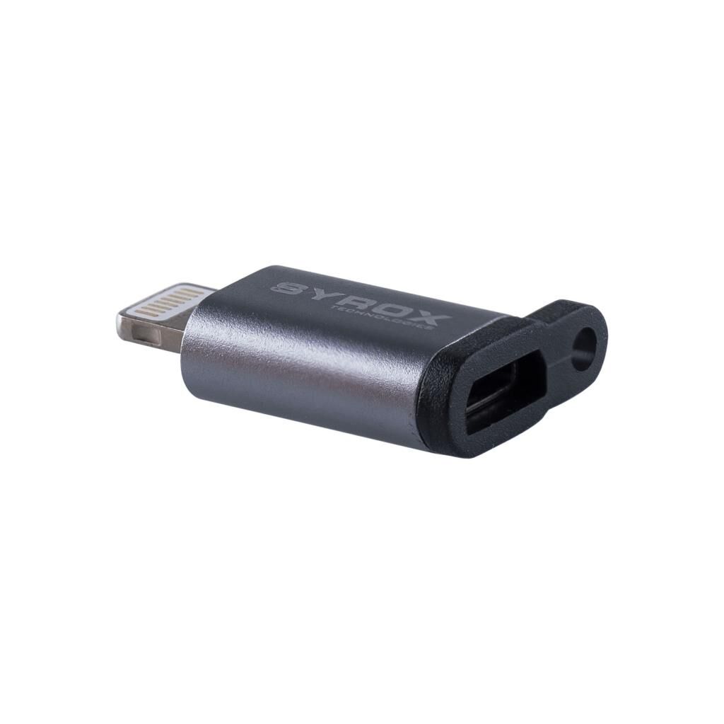 Syrox Lightning Micro USB Dönüştürücü DT15 Gümüş