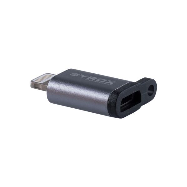 Syrox Lightning Micro USB Dönüştürücü DT15 Gümüş