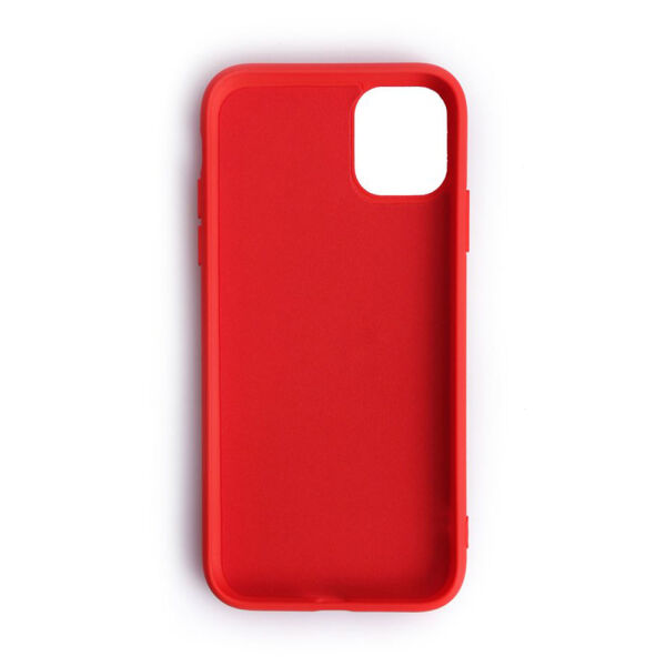 iPhone 11 Pro Max ile Uyumlu Cappy Silikon Kılıf Kırmızı