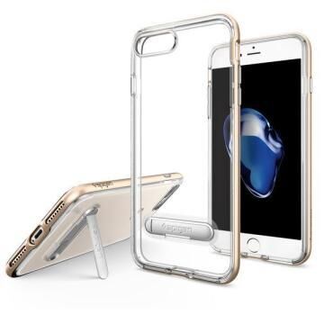 Spigen iPhone 7 Plus / 8 Plus ile Uyumlu Kılıf Crystal Hybrid Champagne Gold