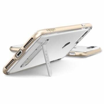 Spigen iPhone 7 Plus / 8 Plus ile Uyumlu Kılıf Crystal Hybrid Champagne Gold