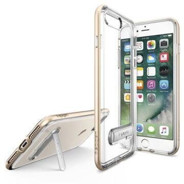 Spigen iPhone 7 Plus / 8 Plus ile Uyumlu Kılıf Crystal Hybrid Champagne Gold