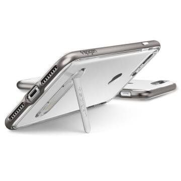 Spigen iPhone 7 Plus / 8 Plus ile Uyumlu Kılıf Crystal Hybrid Gun Metal