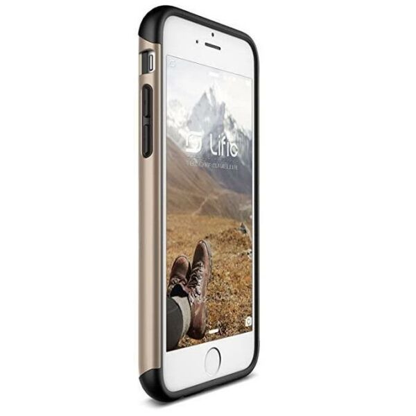 Lific iPhone 6/6s ile Uyumlu Mighty Card Defense Gold