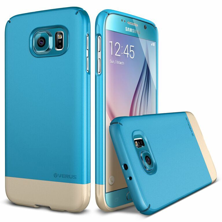 Verus Galaxy S6 ile Uyumlu Case 2Link Kılıf Sapphire Blue