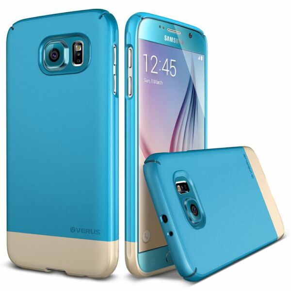 Verus Galaxy S6 ile Uyumlu Case 2Link Kılıf Sapphire Blue