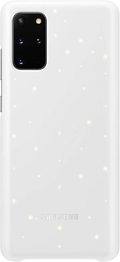 Galaxy S20 Plus ile Uyumlu LED Kılıf Beyaz EF-KG985CWEGTR