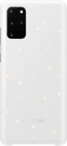 Galaxy S20 Plus ile Uyumlu LED Kılıf Beyaz EF-KG985CWEGTR