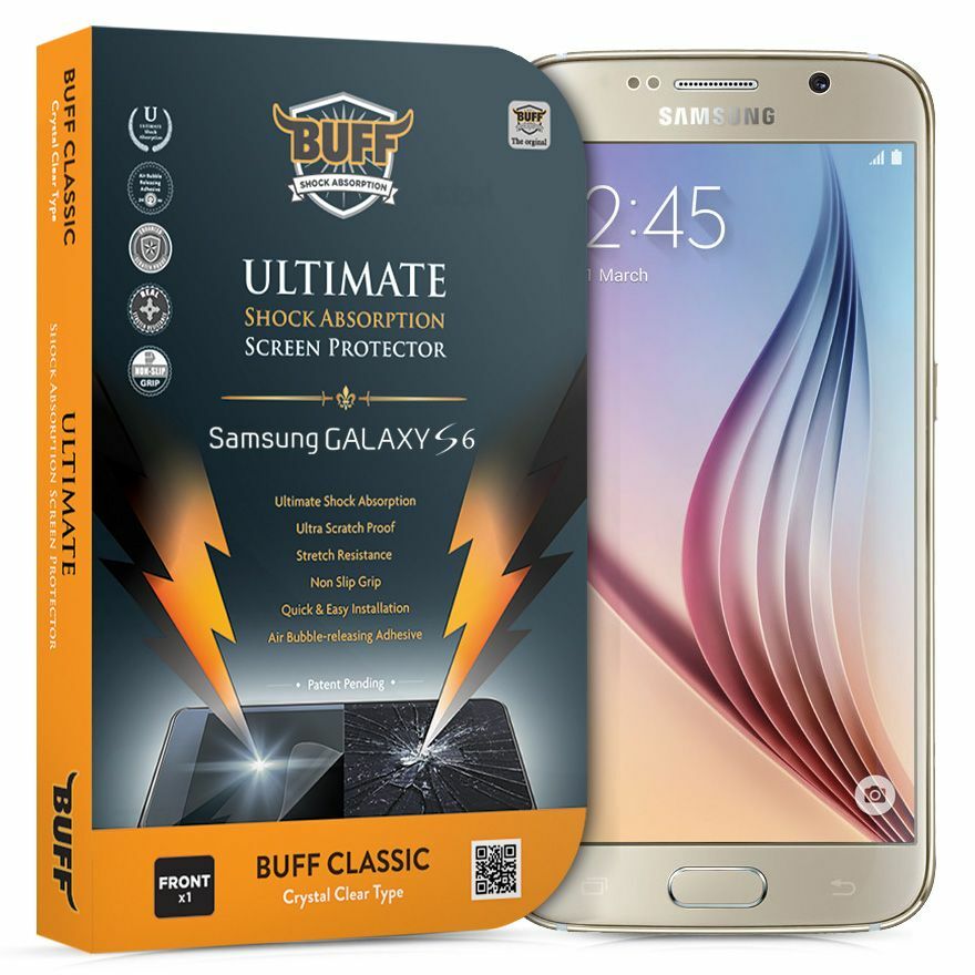Buff Galaxy S6 ile Uyumlu Darbe Emici Ekran Koruyucu Film