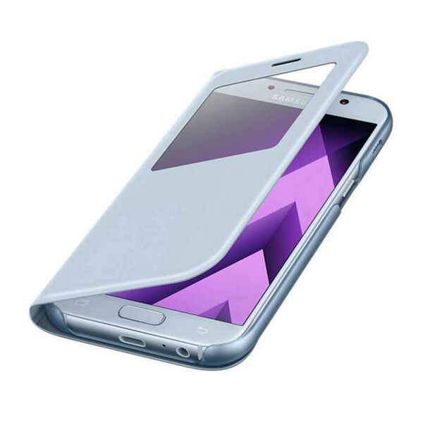 Galaxy A5(2017) ile Uyumlu S View Cover Mavi EF-CA520PLEGWW