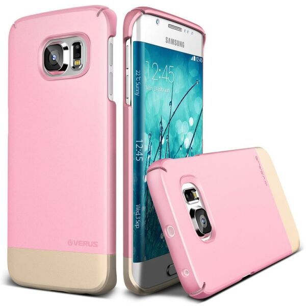 Verus Galaxy S6 Edge ile Uyumlu Case 2Link Kılıf Sugar Pink