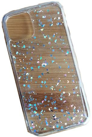 iPhone 11 ile Uyumlu Simli Ay Silikon Kılıf